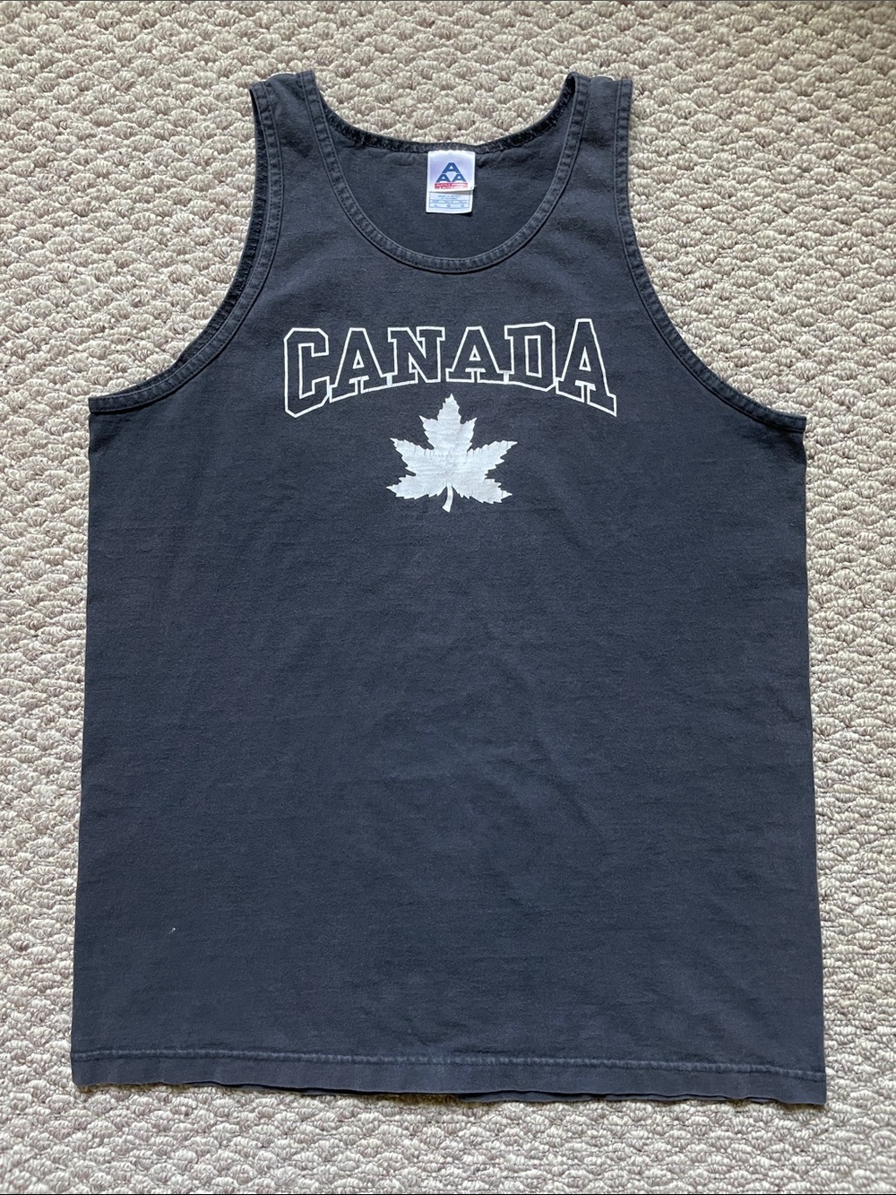 Y2K Canada maple leaf tank top